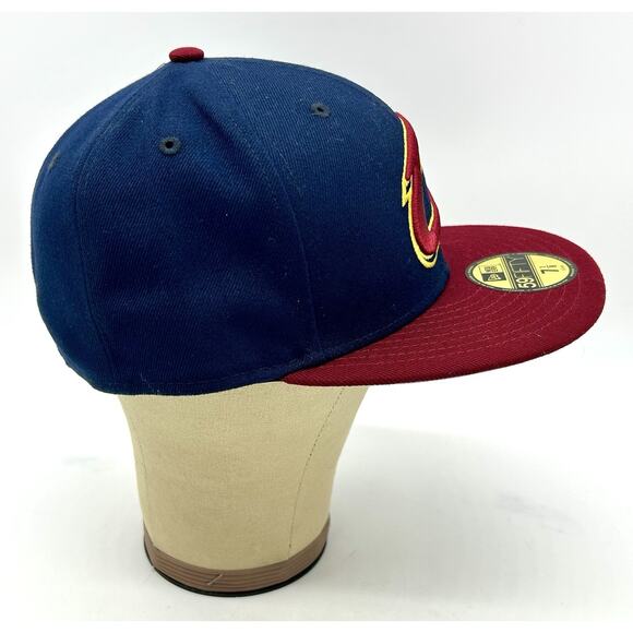 New Era Cleveland Cavaliers Cavs NBA 59Fifty Fitted 2 Tone Hat Cap Sz 7 1/8 NWT - Picture 6 of 12